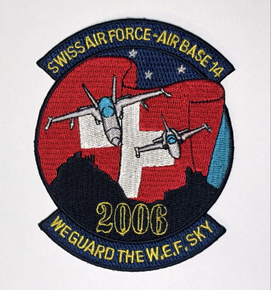 Schweizer Armee Placchette & Badge: Patch Swiss Air Force WEF 2006 Armee – Usato da Riedikon venduto da Rokh01