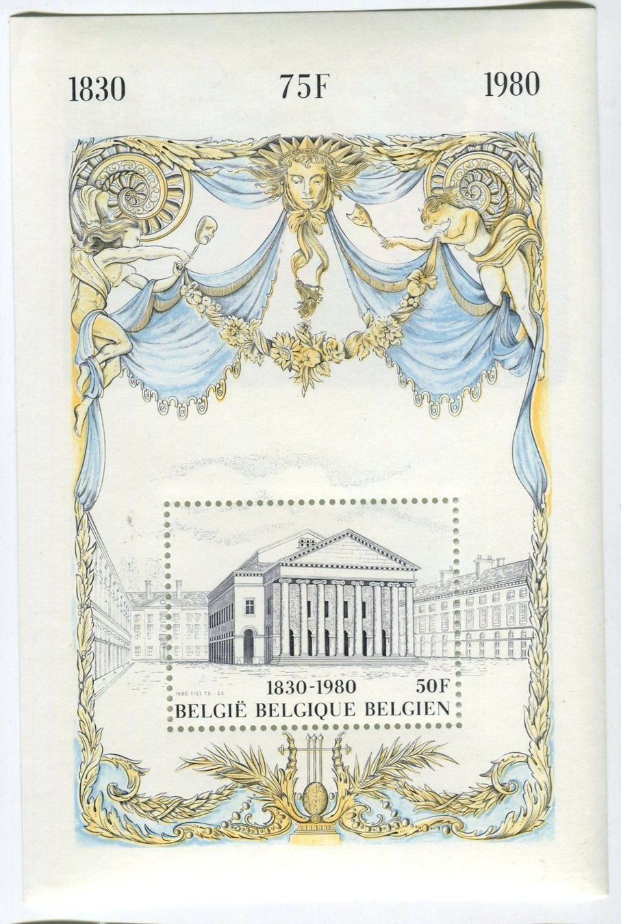 Alle Briefmarken: Block "Architektur". Belgien. – Neu und originalverpackt aus Basel von Butsch5
