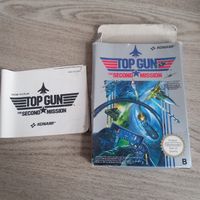 boîte de jeu top gun sur nintendo nes