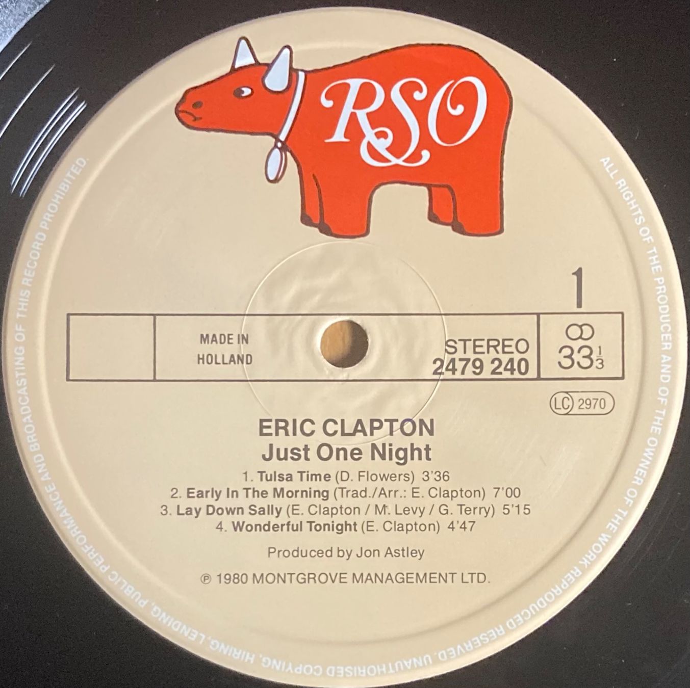 Dischi in vinile: ERIC CLAPTON - JUST ONE NIGHT – Usato da Poliez-Pittet venduto da Newtown-Records 2