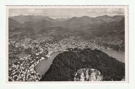 Ansichtskarte Lugano Panorama dal Monte S. Salvatore, Vetta