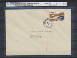 1939/45 Grenztruppen, "Grenzbrigade 5", Brief