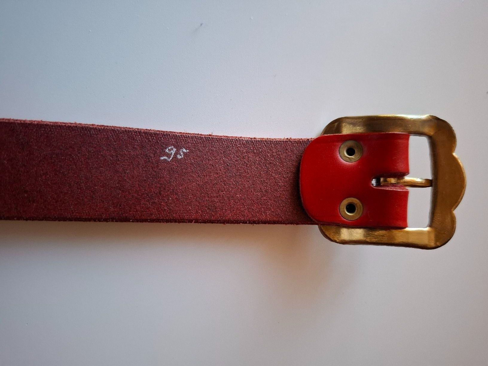Cinture: Appenzeller Gurt Chüeligurt rot 95 cm – Usato da Ennetbaden venduto da Rosen1 5