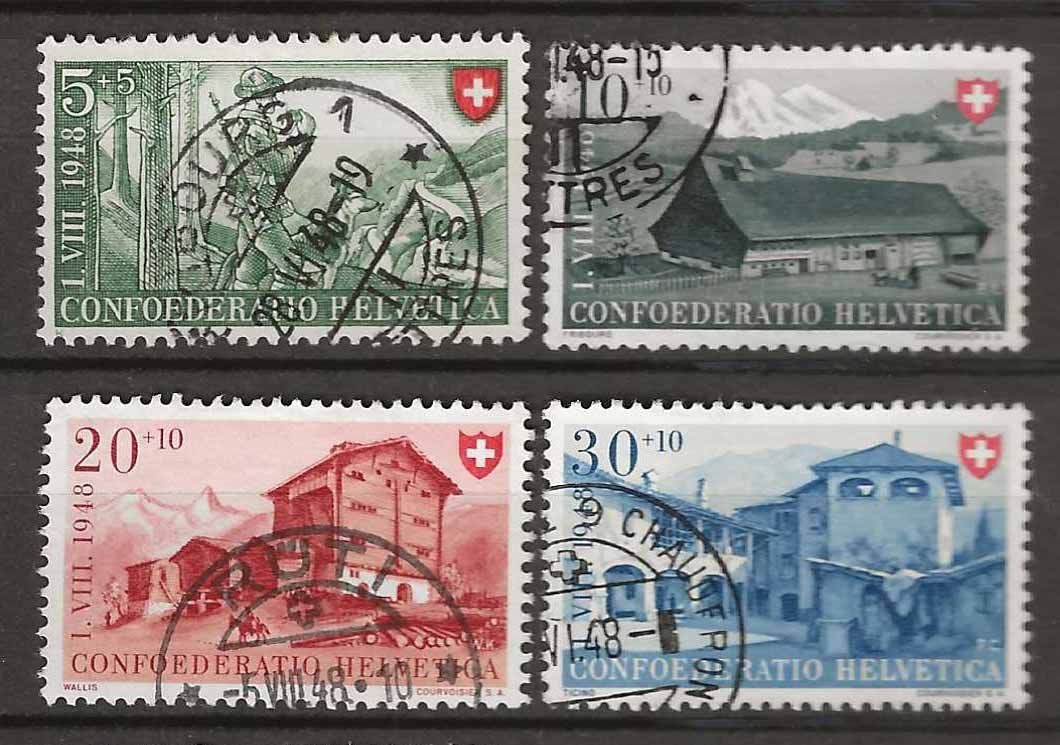 Tutti i francobolli: PP048 - Pro Patria 1948 obl. – Usato da Trélex venduto da Phil_Albert