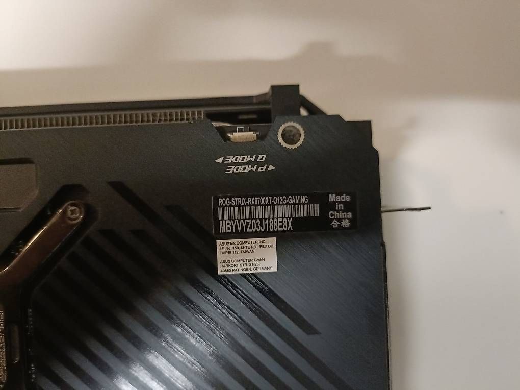 Grafikkarten: Grafikkarte ROG STRIX RX6700XT 12G GAMING – Gebraucht aus Aeschi b. Spiez von schiessweg 4