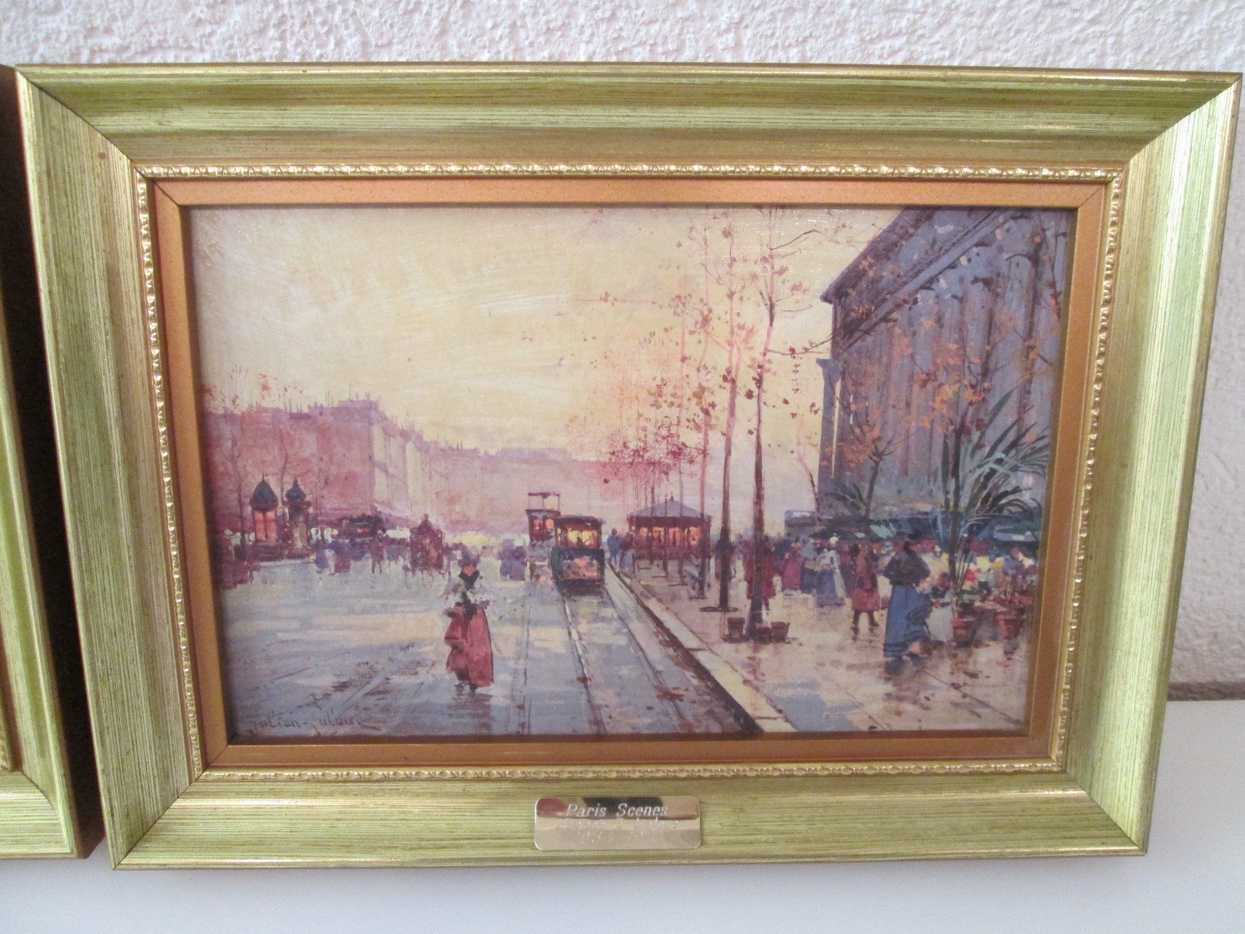 Poster & Bilder: Zwei antike Bilder -PARIS SCENES 1854-1941 – Gebraucht aus Movelier von KRASI61 2