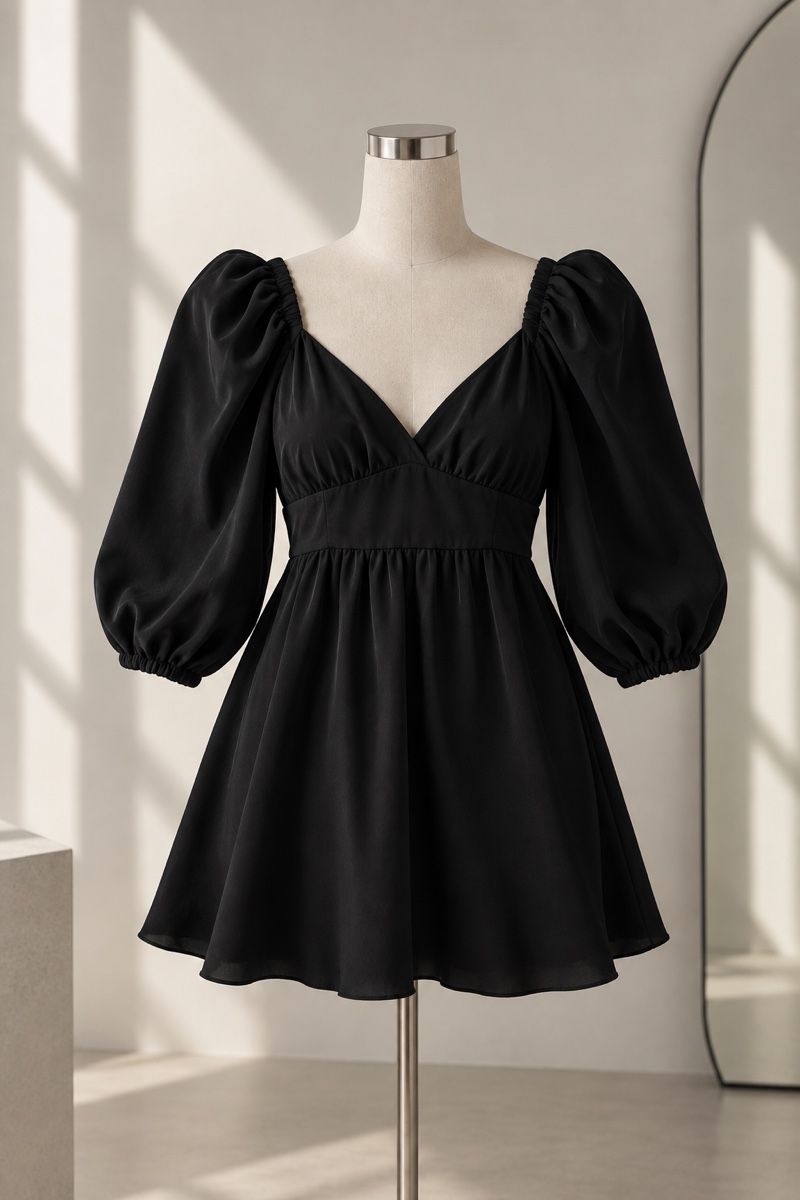 Robes: Schwarzes Kleid  Grösse S – Neuf (Voir description) à Jona par biy_f8qm