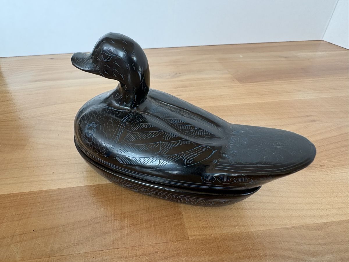 Statuette: Enten Dose aus Holz – Usato da Rümlang venduto da SchumBru10 1