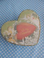 romantische Blechdose: Herz ‚To my Valentine‘ shabby chic
