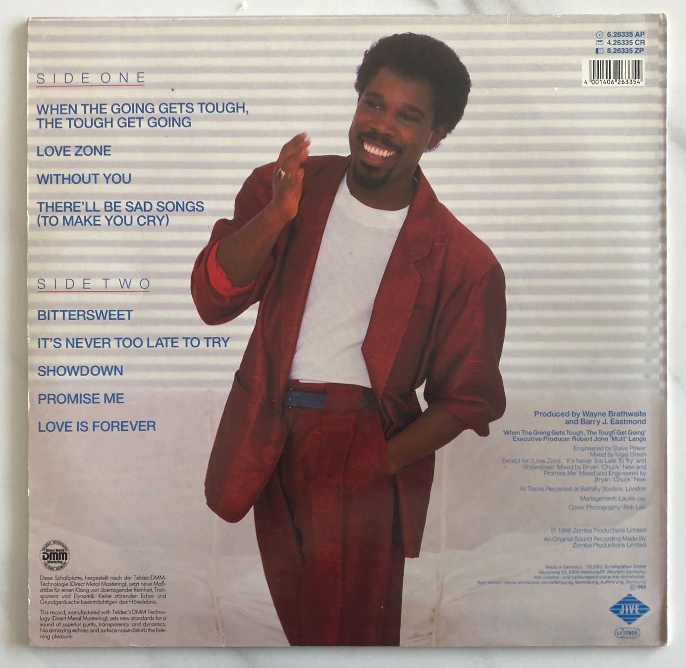 Dischi in vinile: BILLY OCEAN - LOVE ZONE – Usato da Poliez-Pittet venduto da Newtown-Records 1