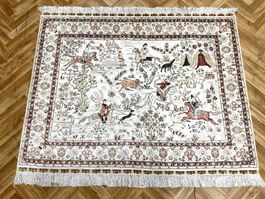 Hereke Seidenteppich 130*100cm handg.frisch gereinigt Luxus