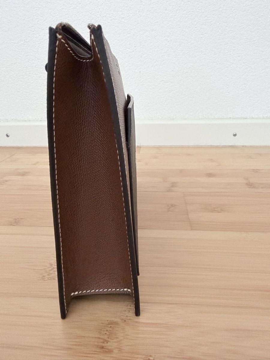 Bally Sacs: Bally clutch bag brown leather monogram with strap – D'occasion à Biel-Benken BL par LYH 4