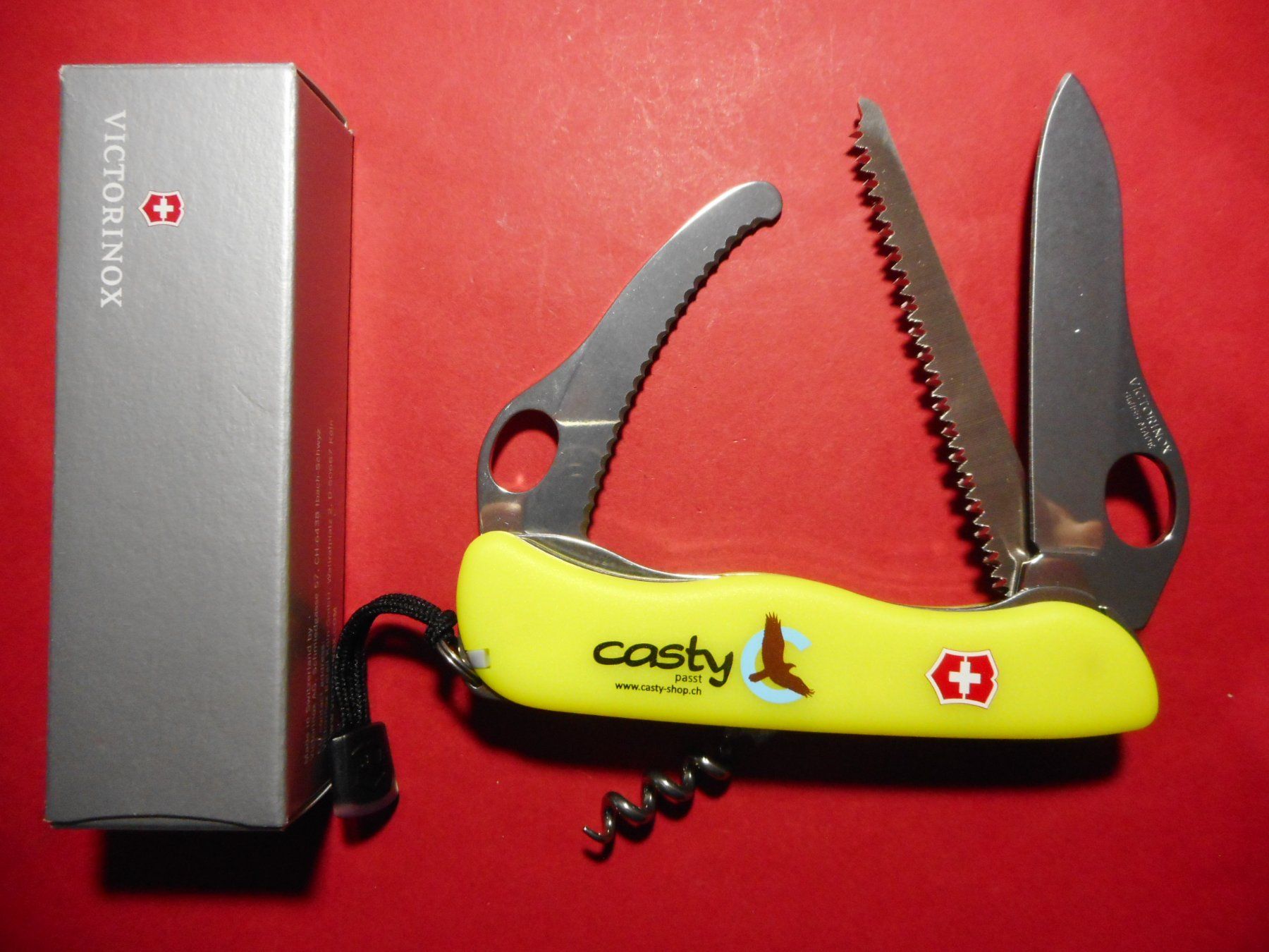 Victorinox Coltelli tascabile: Victorinox  Hunter XT Stayglow – Nuovo e nell'imballaggio originale da Rotkreuz venduto da Hubbil