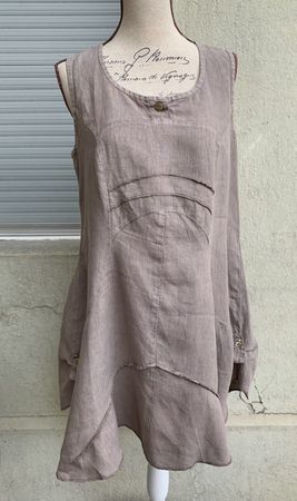 Superbe petite robe ou tunique SERAFINA PARIS 100%lin t.2