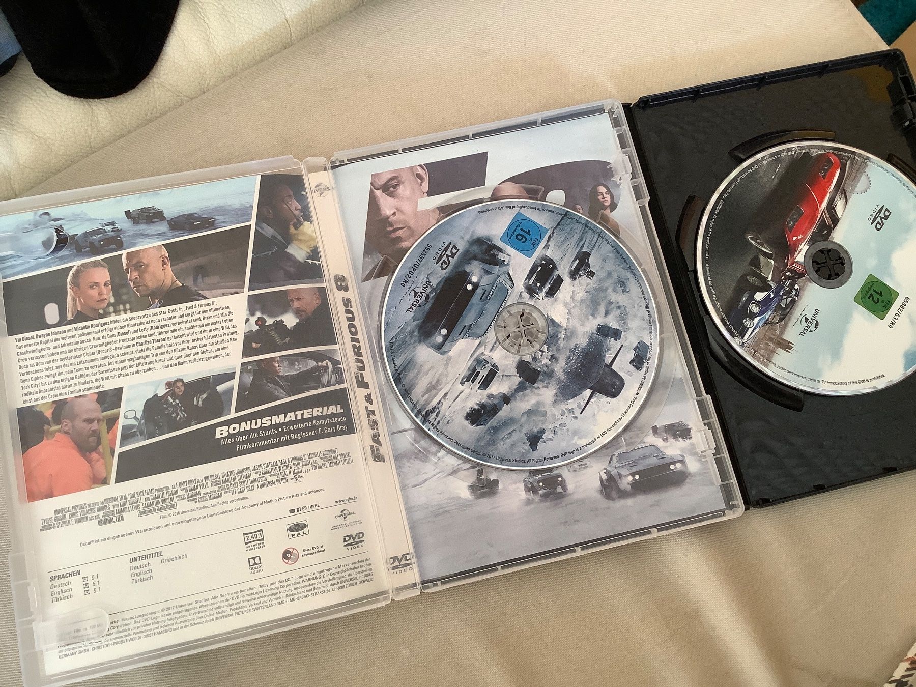 Alle DVDs: FAST & FURIOUS 6 und 8 DVD – Gebraucht aus Widnau von frohsinn7 2
