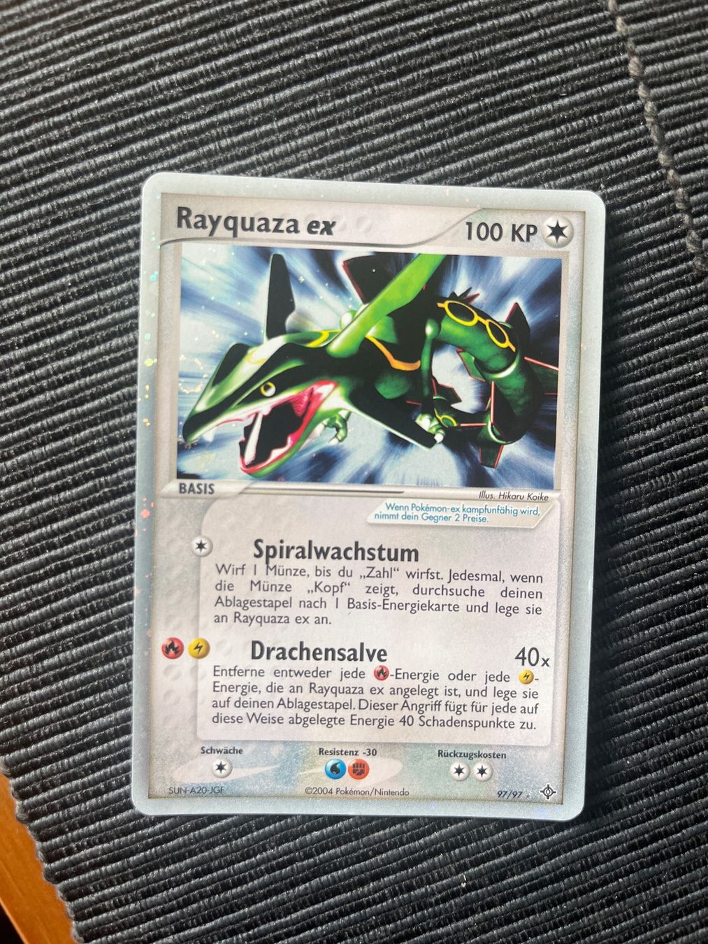Pokémon Sammelbilder & Trading cards: Pokemon Rayquaza Ex Drache Dragon Deutsch – Gebraucht aus Wabern von Collectfun