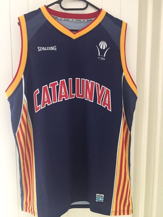 Maillot Cyclisme Vintage – Catalogne, Espagne – Taille XL – Homme – Acrylique