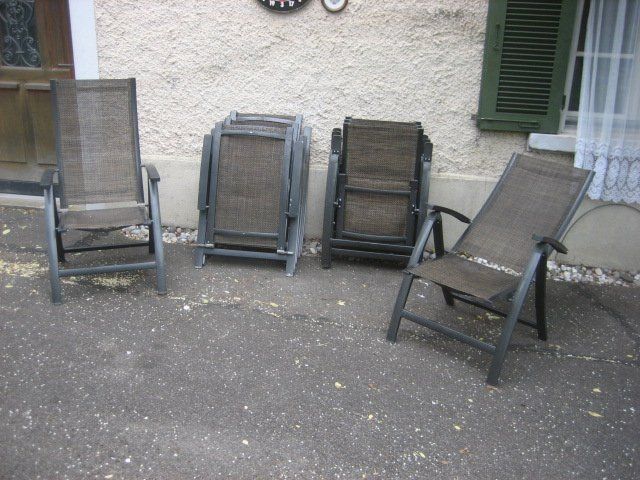 Sedie: 7 Gartenstühle braun faltbar – Usato da Winterthur venduto da pf02 2