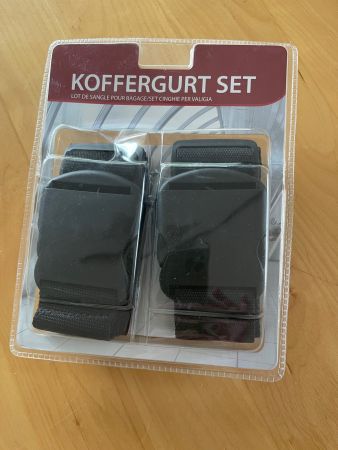 Koffergurt Set schwarz 2 Stück neu in Originalverpackung