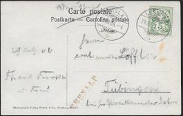 1906 AK EBENALP + seltener Stab-o Ziffermarke Top  ab 1.-
