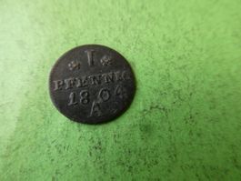 Preussen 1804 A, 1 Pfennig