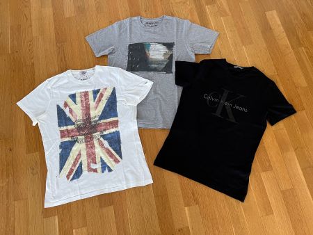 3 Shirt's (Pepe Jeans, Quiksilver, Calvin Klein) gr.M
