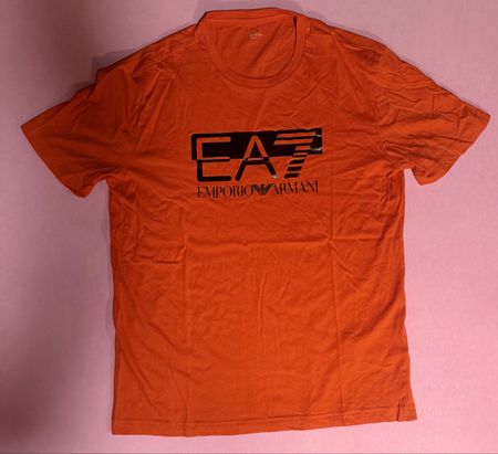 T-shirt EA7 Emporio Armani Orange - Taille M