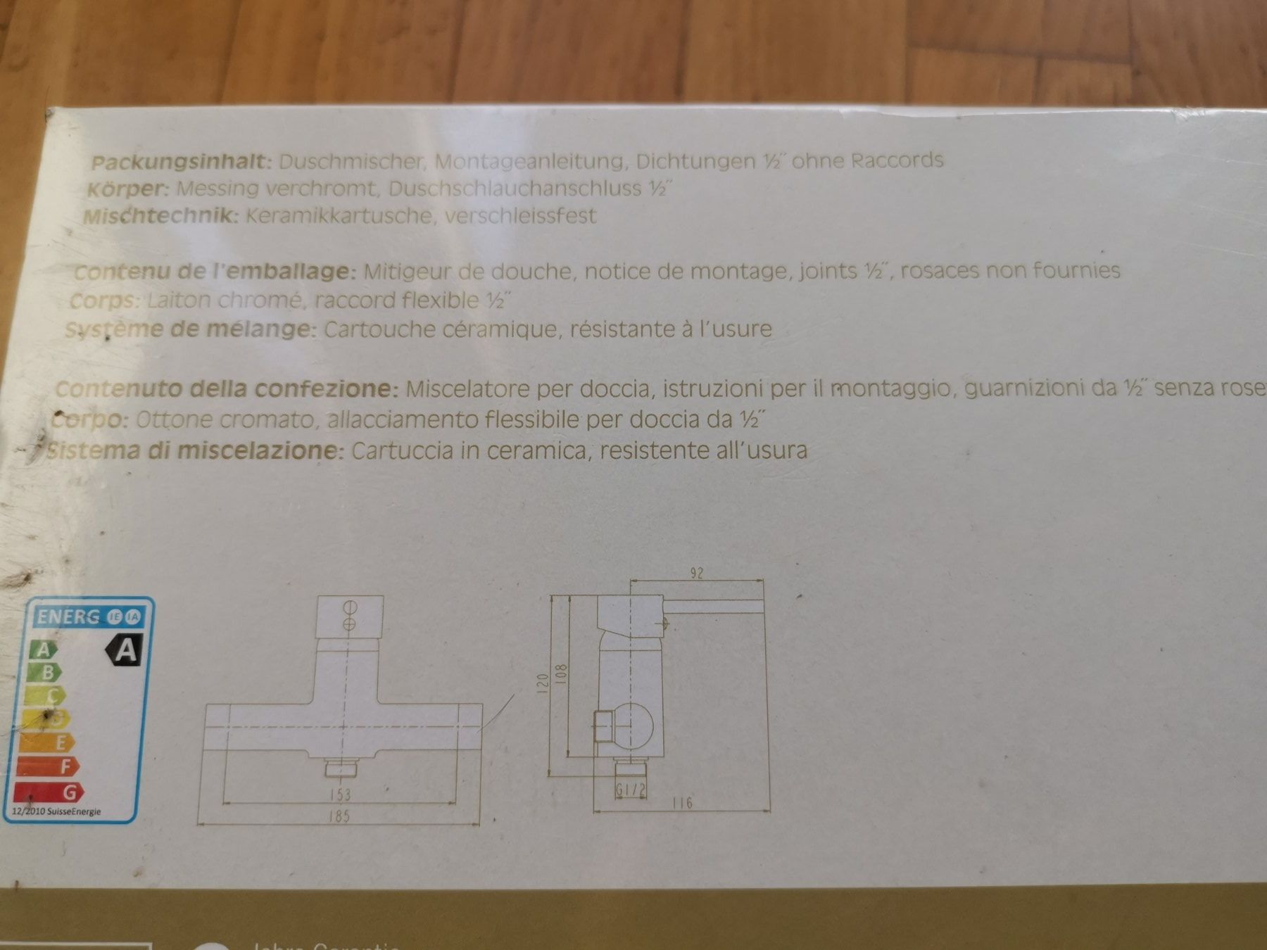 Rubinetteria: Duschmischer Thermis Verona – Nuovo e nell'imballaggio originale da Koppigen venduto da mic_v7ms 1
