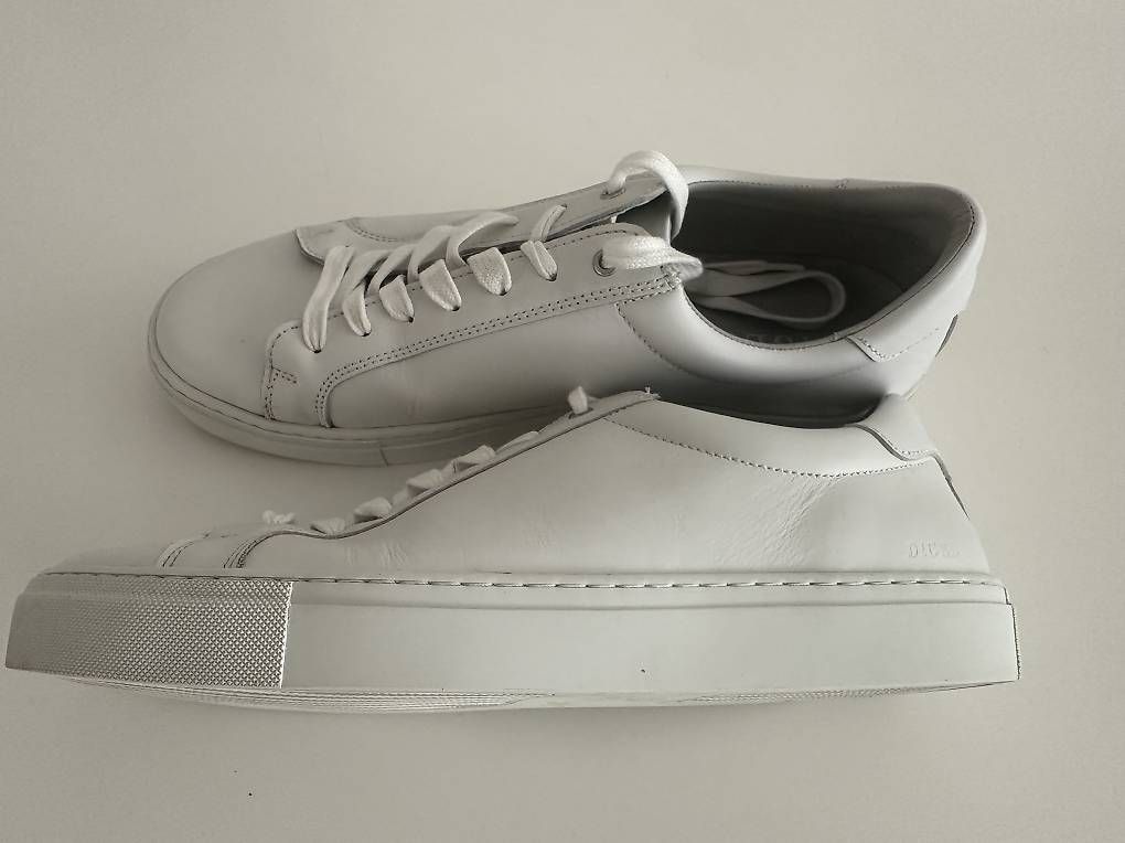 Herrenschuhe: DIGEL Designer Sneaker Leder weiss Gr. 46 – Gebraucht aus Basel von fasnachtsoutlet1965