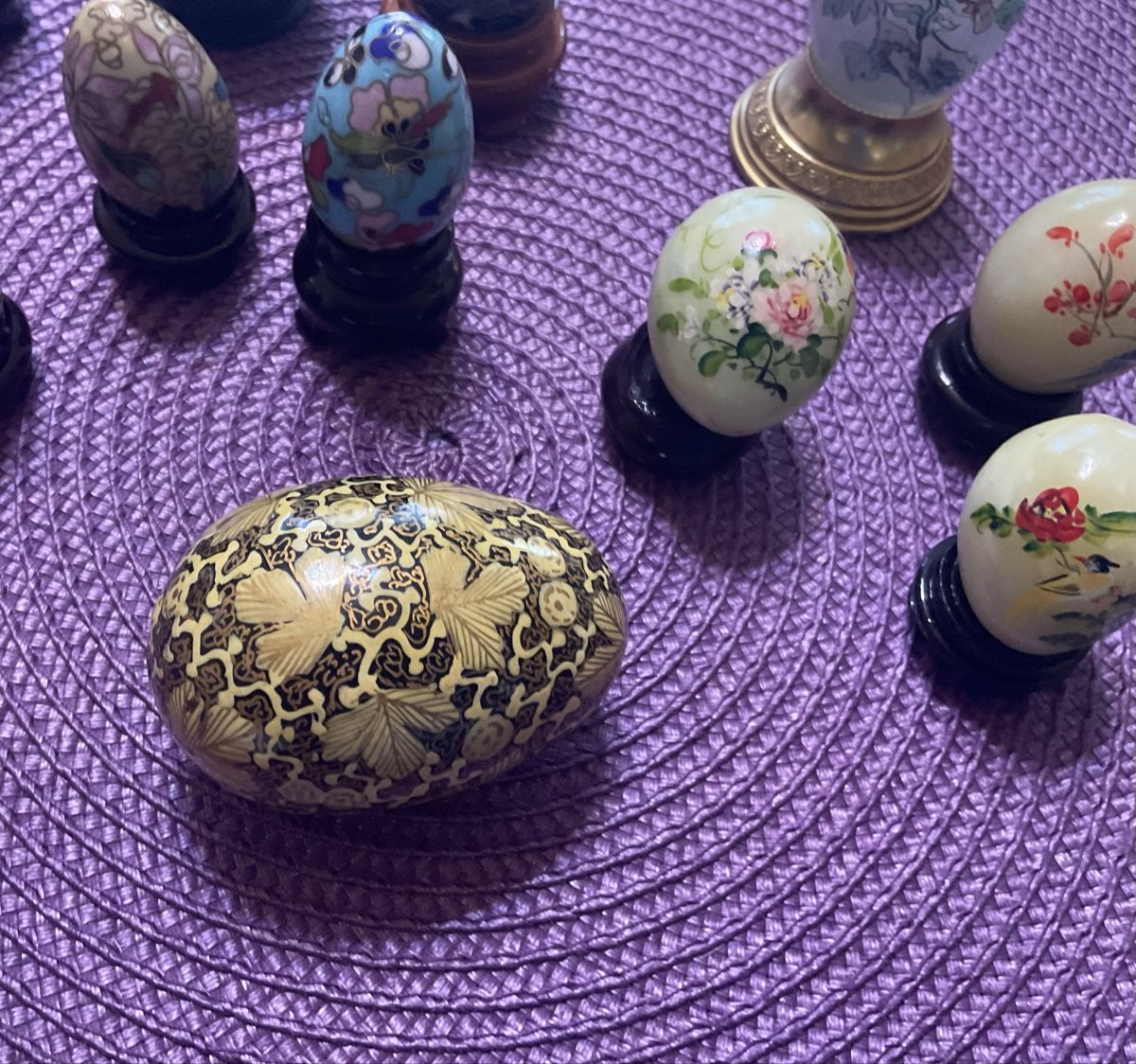 Tutte le decorazioni: 13 SAMMLER EIER, VERSCH. MATERIALIEN UND GRÖSSEN – Nuovo (secondo la descrizione) da Adlikon b.Regensdorf venduto da Crystaldragon09 3