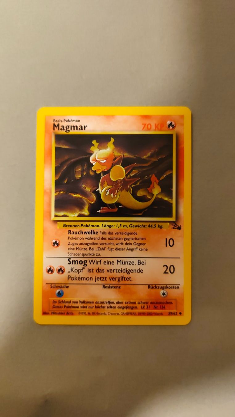 Pokémon Carte collezionabili: Magmar - Fossil – Usato da Kehrsatz venduto da Riyouu
