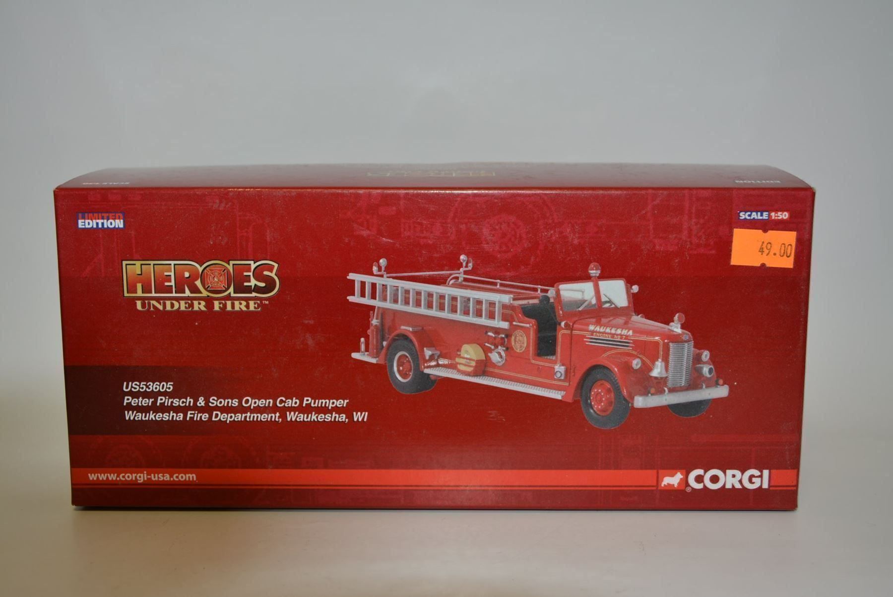 Kit di modellismo & Modellini statici: Peter Pirsch & Sons Open Cab Pumper 1:50 – Nuovo e nell'imballaggio originale da Goldach venduto da Feivel9