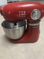 GOURMETmaxx Küchenmaschine – rot, mit Edelstahlschüssel 