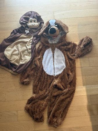 Affe und Hund Fasnachskostüm