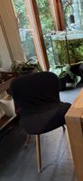 Stühle schwarz 6 Stück mit Überzug