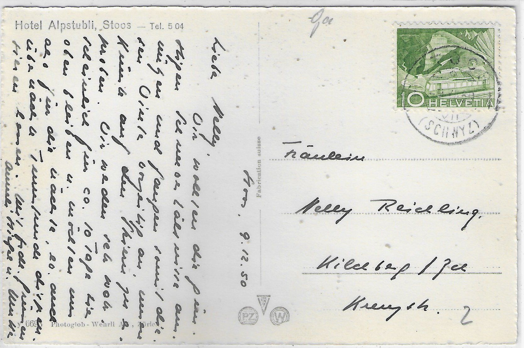 Cartoline postali: Kapelle auf dem Stoos im Winter – Usato da Ettingen venduto da Kartenplanet 1