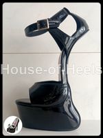 Escarpins Sandales Pony 44/45 talon 24cm plateau 6cm simili