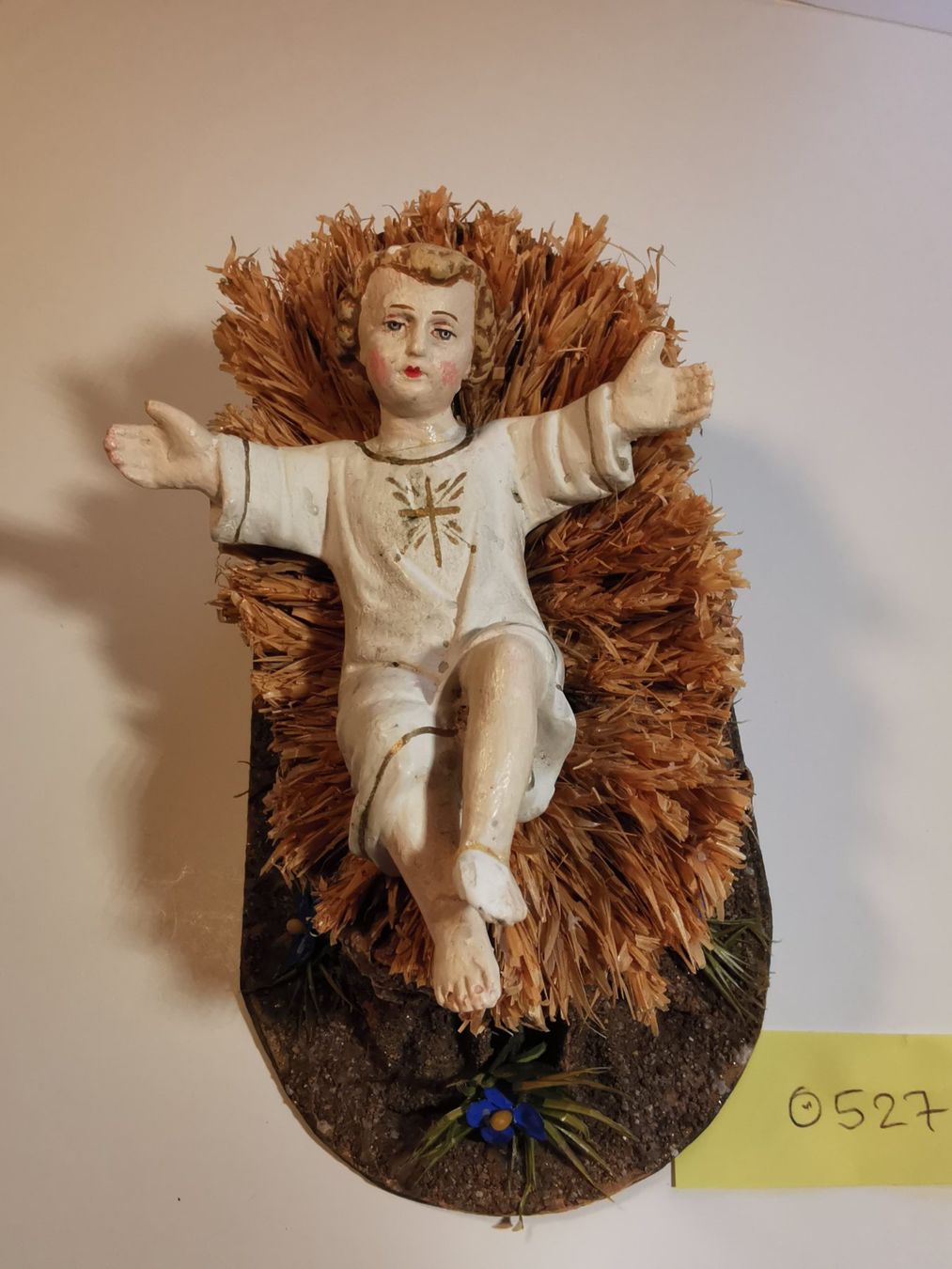 Statuette: Antike Krippenfigur Jesuskind in Krippe – Usato da Dübendorf venduto da aschiduebendorf 1