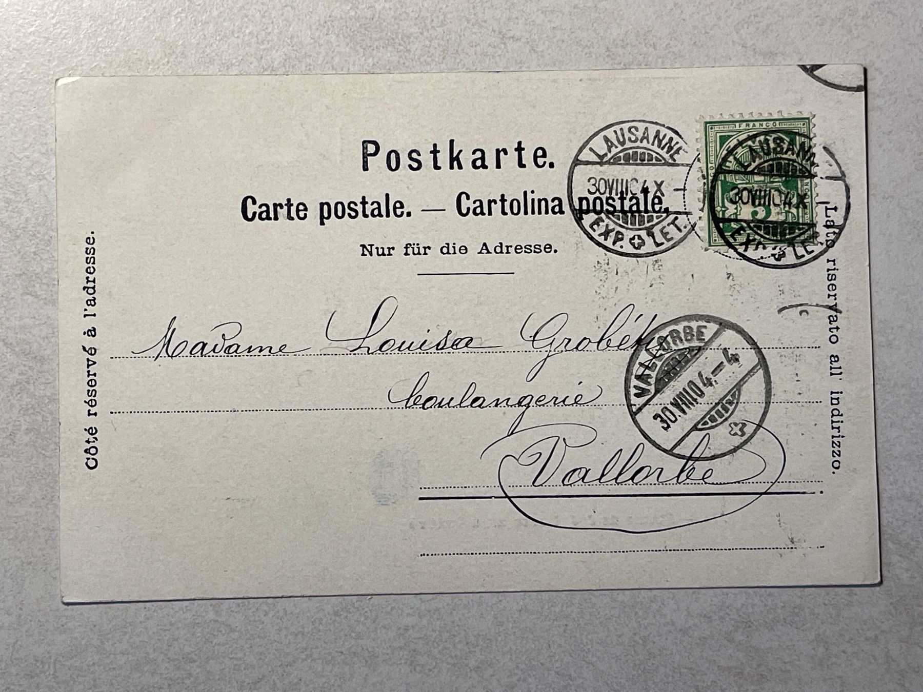 Cartoline postali: Alte Ansichtskarte Genf - Statue Jean-Jacques Rousseau – Usato da Strengelbach venduto da Aschatan5 1