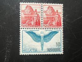 1938 Aarau  Block Ausschnitt **    (A95)