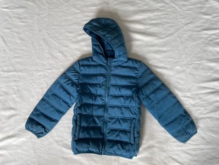 Veste d'hiver/doudoune capuche bleu La Halle 4 ans (104 cm)