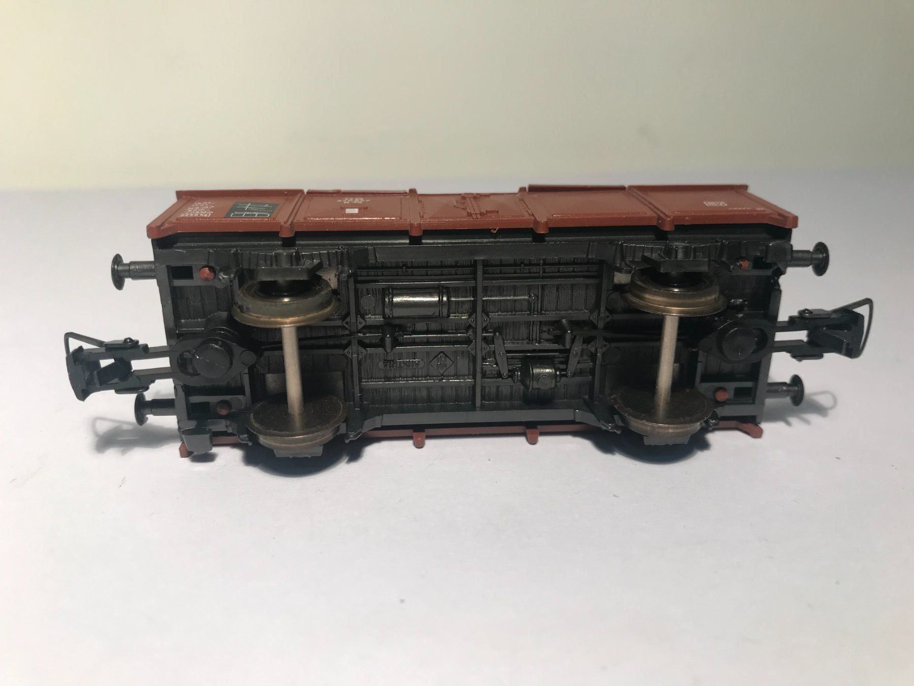 Roco Modellini di ferrovie: ROCO Klappdeckelwagen DB 4313 DC Achsen – Usato da Buchrain venduto da Modellbahn11 6