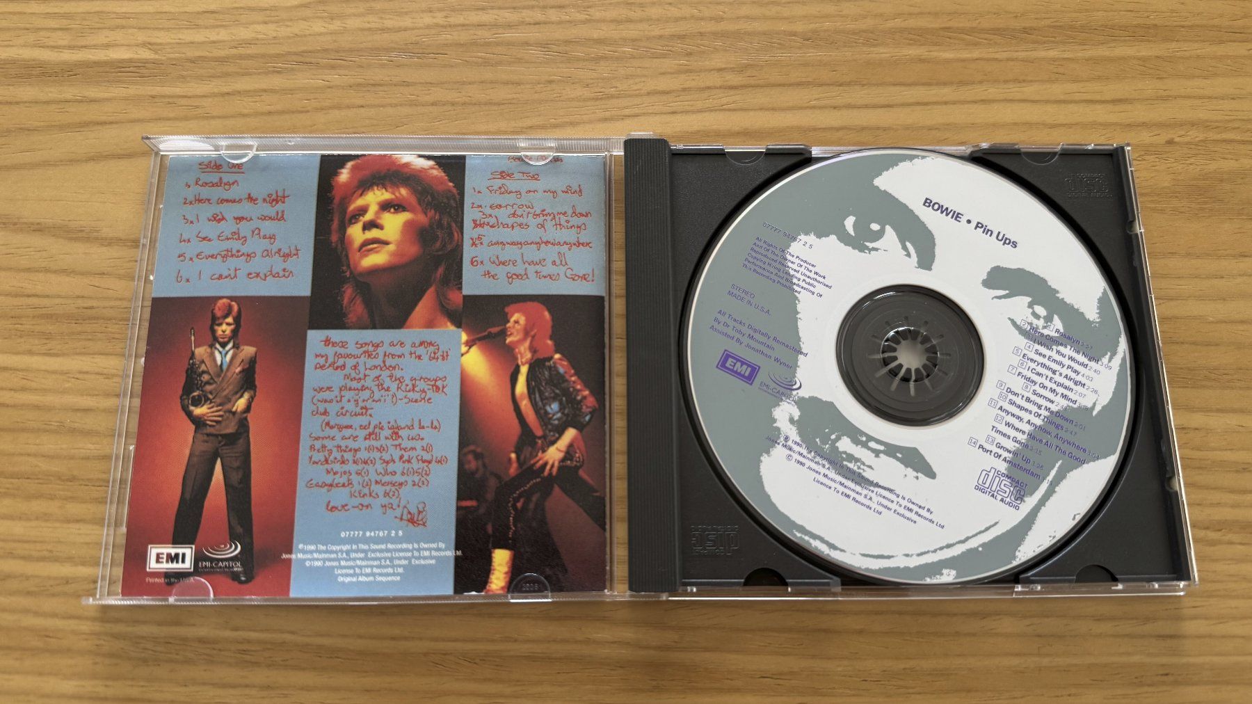 CD: David Bowie – Pin Ups – Usato da Fällanden venduto da Escheli 2