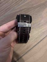 Herren Armbanduhr Fossil Leder schwarz akzeptabel