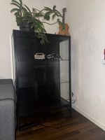 Vitrinenschrank Ikea RUDSTA anthrazit 80x37x120 cm