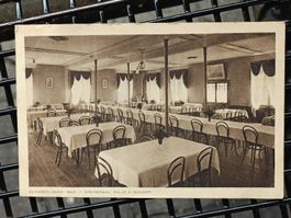 Alte PK / Schwefelberg Bad - Speisesaal Gelaufen 1924
