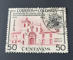 Kolumbien 1954 alte briefmarke