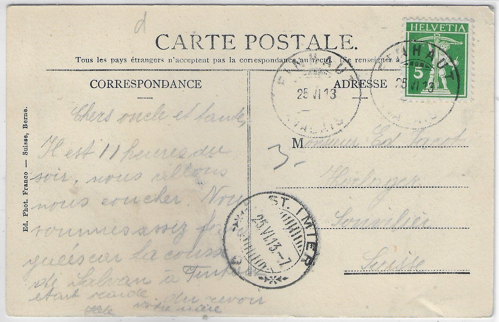 Cartes postales: Chalets du Chatelard – D'occasion à Ettingen par Kartenplanet 1