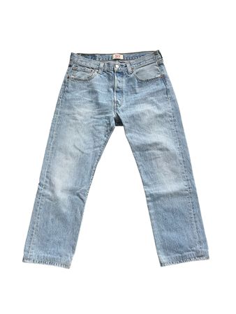 Jeans Levi's 501 taille 33x30 bleu clair/gris droit