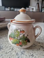Zuckerdose / Gewürzglas Frühling Erdbeermotiv